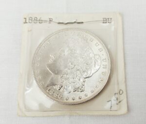 1886 US Morgan Silver Dollar BU Brilliant Uncirculated
