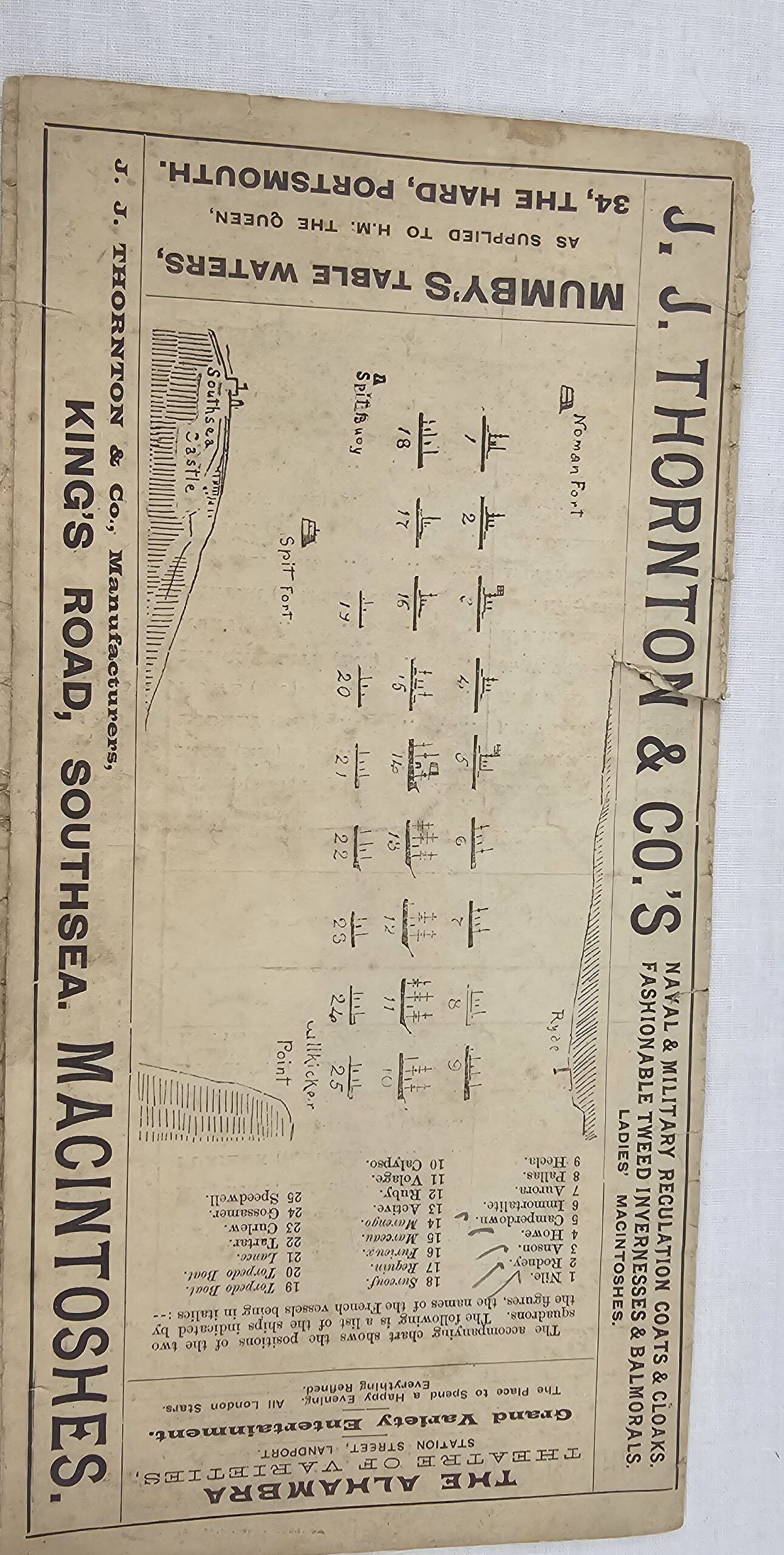 1891 Visit of the French Fleet Official Programme Pamphlet - Image 2