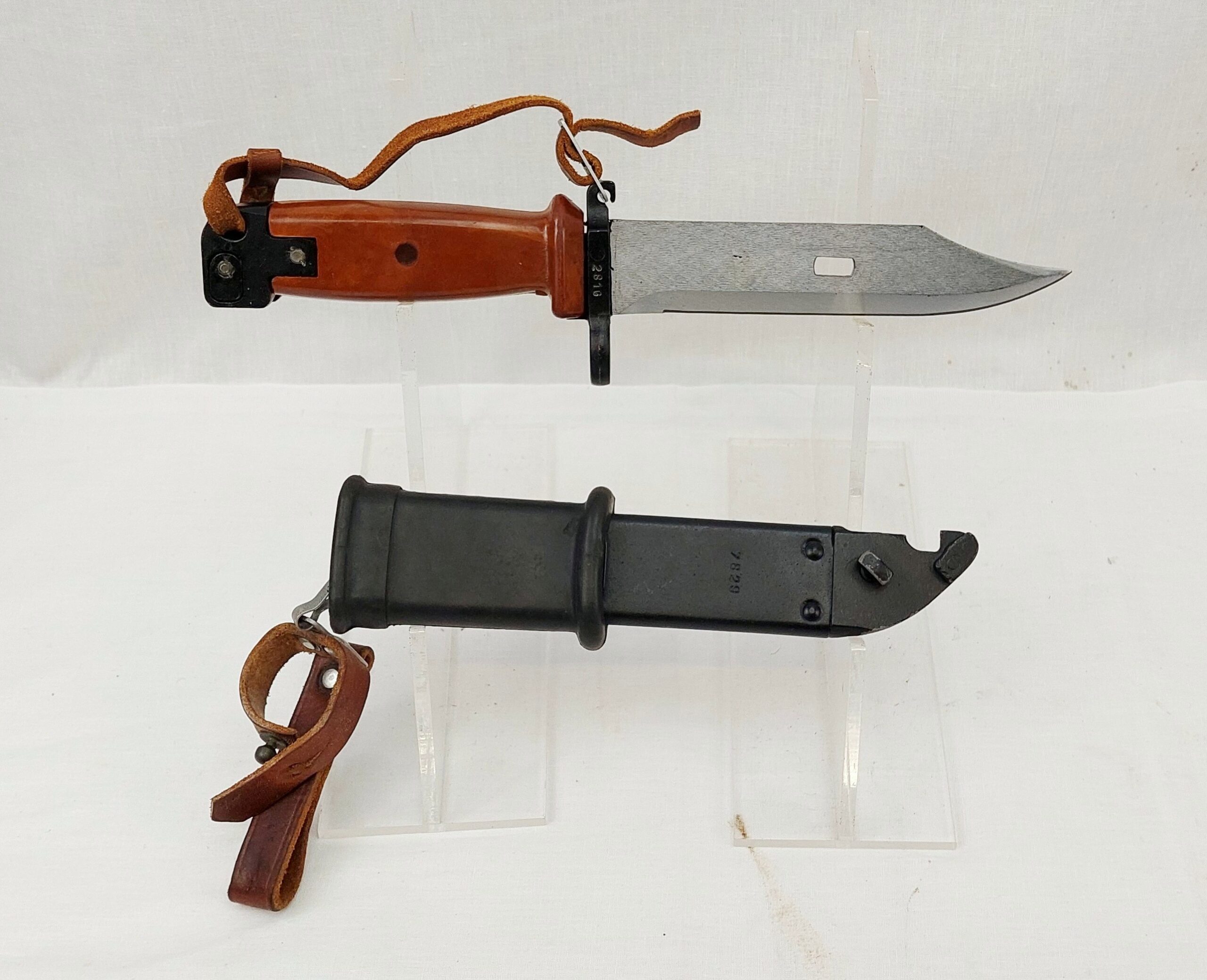 AK47 Bayonet, Scabbard And Belt Hook