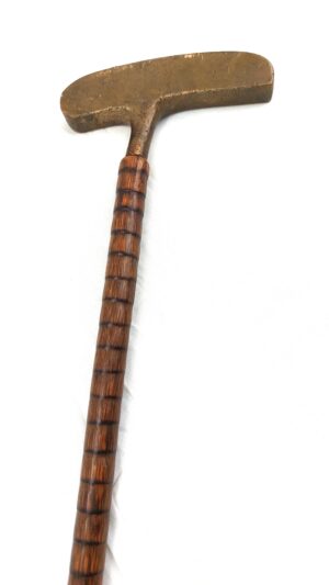 Vintage Augusta Wilson Brass Putter Bamboo Walking Stick