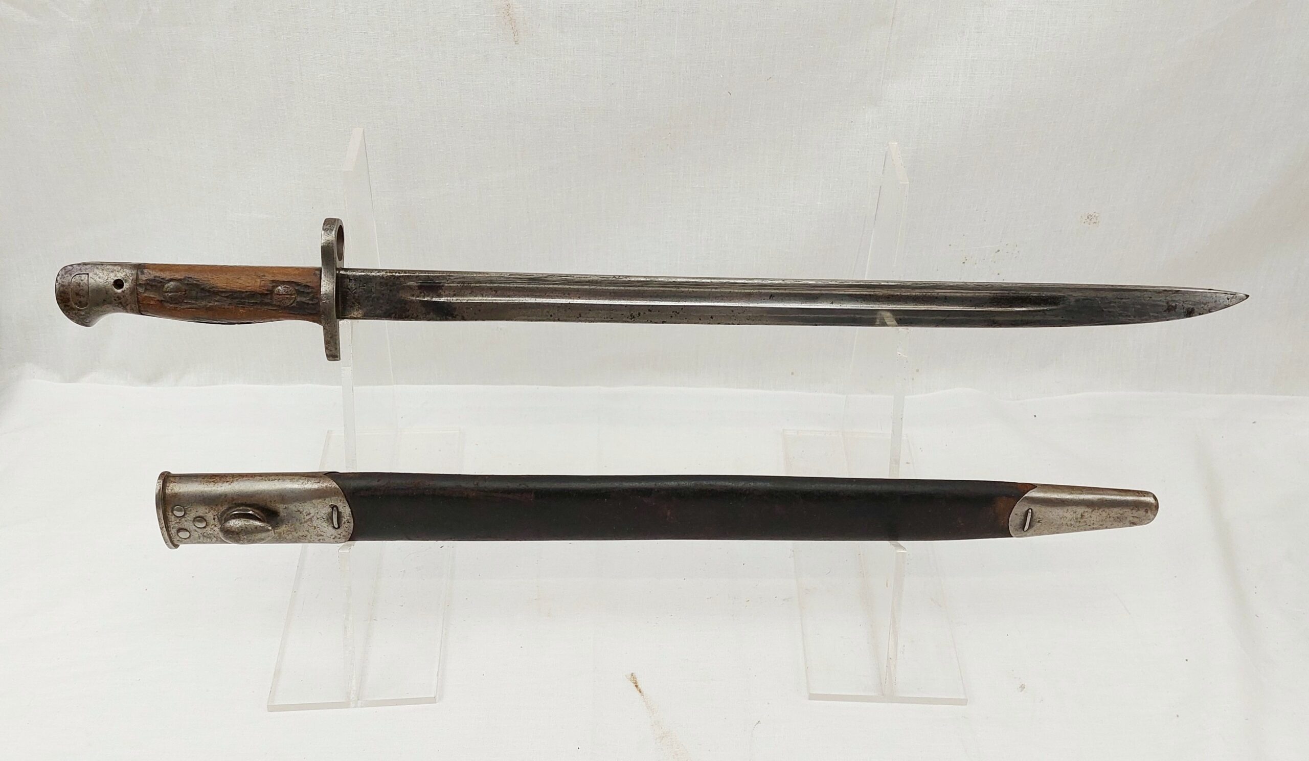 British 1907 Pattern Bayonet And Scabbard By Wilkinson