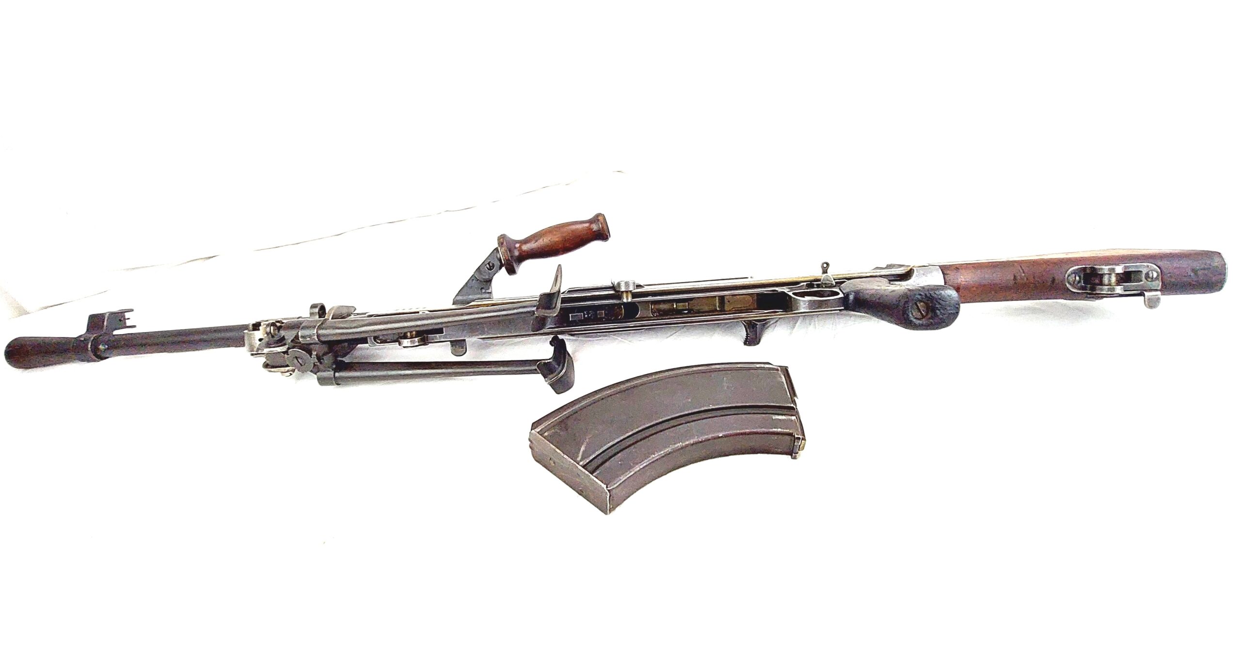 British, WW2, .303 Bren Light Machine Gun MK11, Dated 1942, Monotype Corporation, Deactivated - Image 10