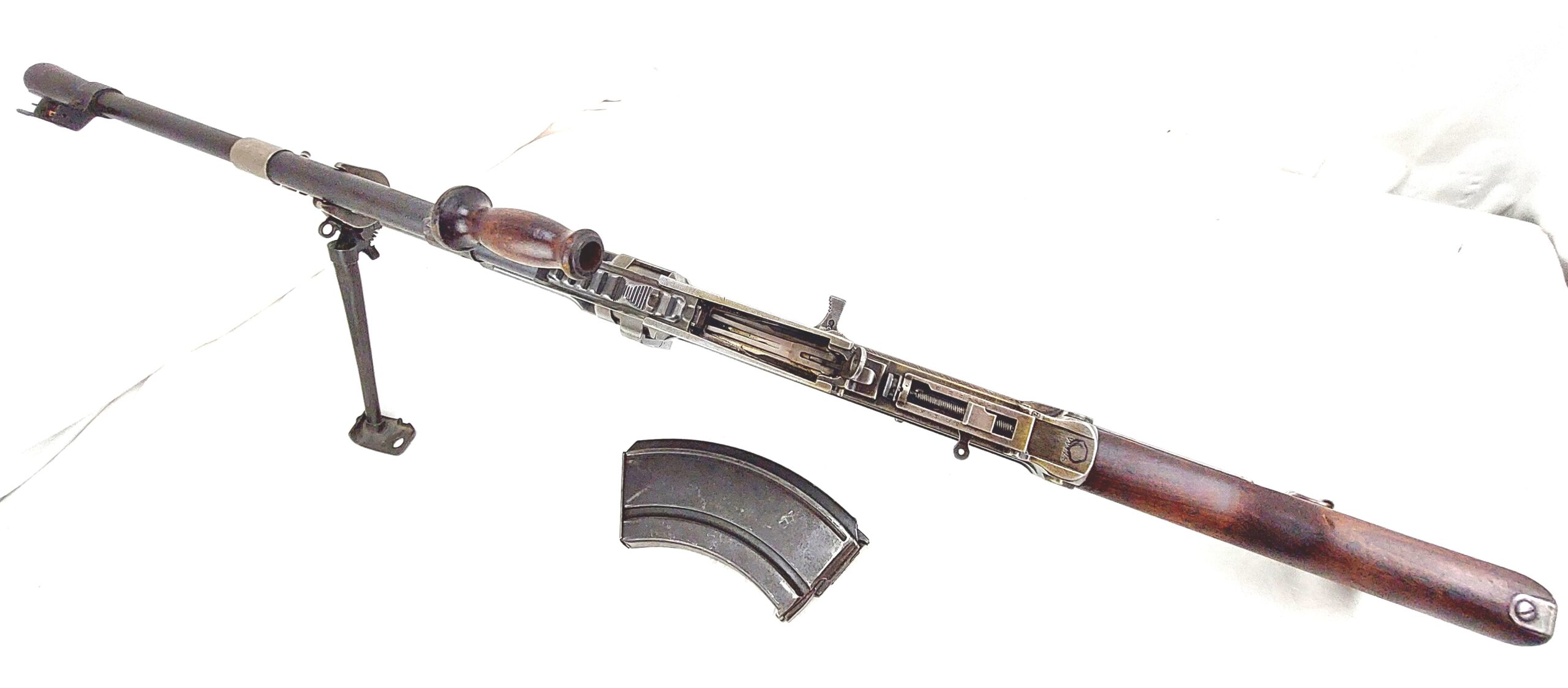 British, WW2, .303 Bren Light Machine Gun MK11, Dated 1942, Monotype Corporation, Deactivated - Image 9