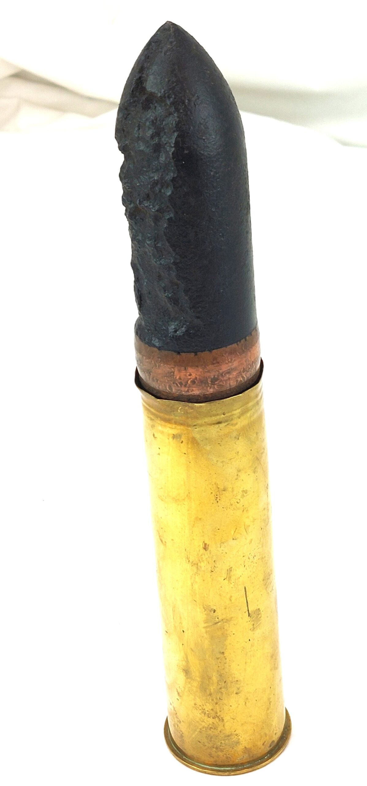 British, WW2, Naval 2 Pounder Pom Pom Round, 2PR No1 Mk II ECC, Dated 1942, Inert - Image 2