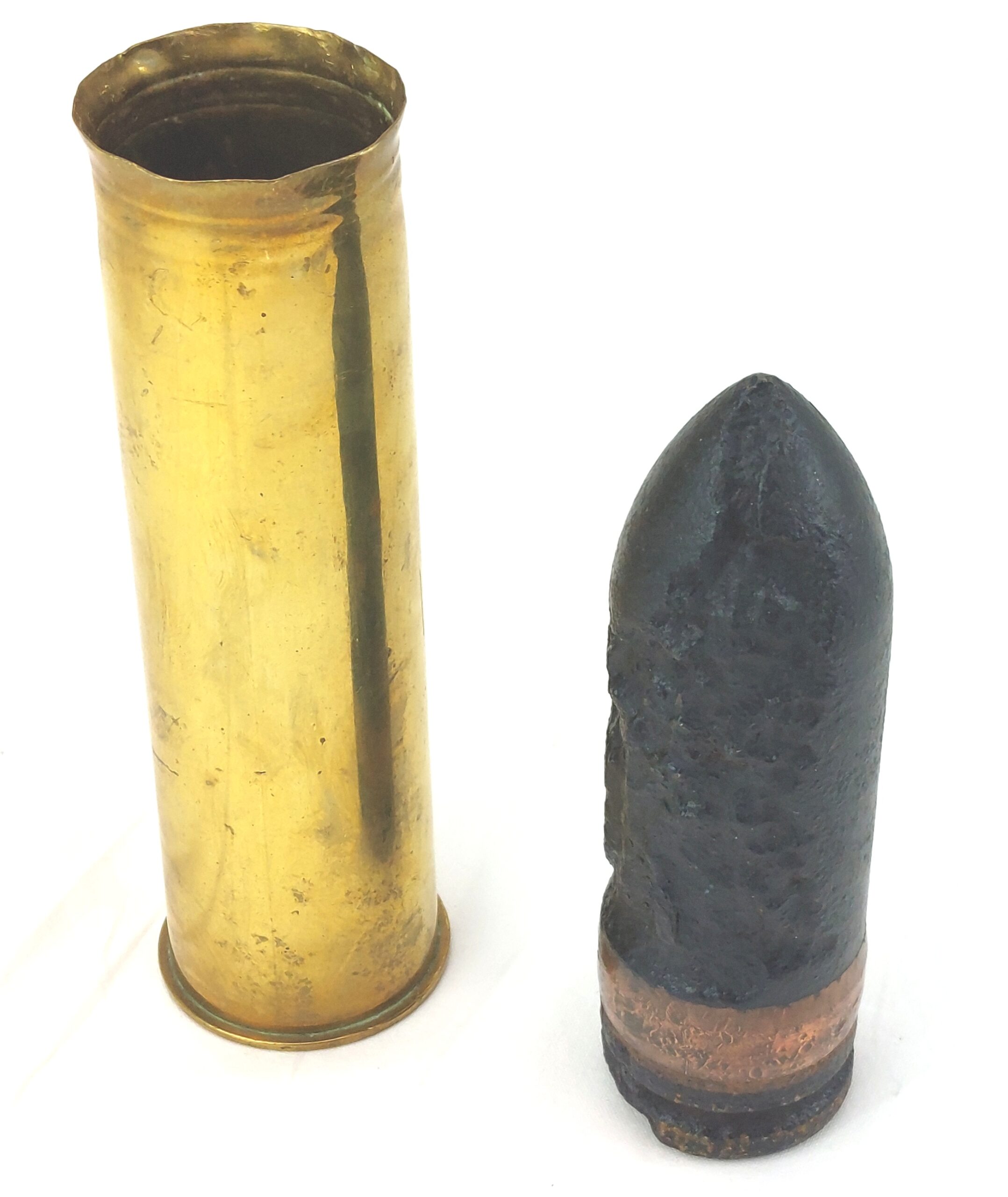 British, WW2, Naval 2 Pounder Pom Pom Round, 2PR No1 Mk II ECC, Dated 1942, Inert - Image 4