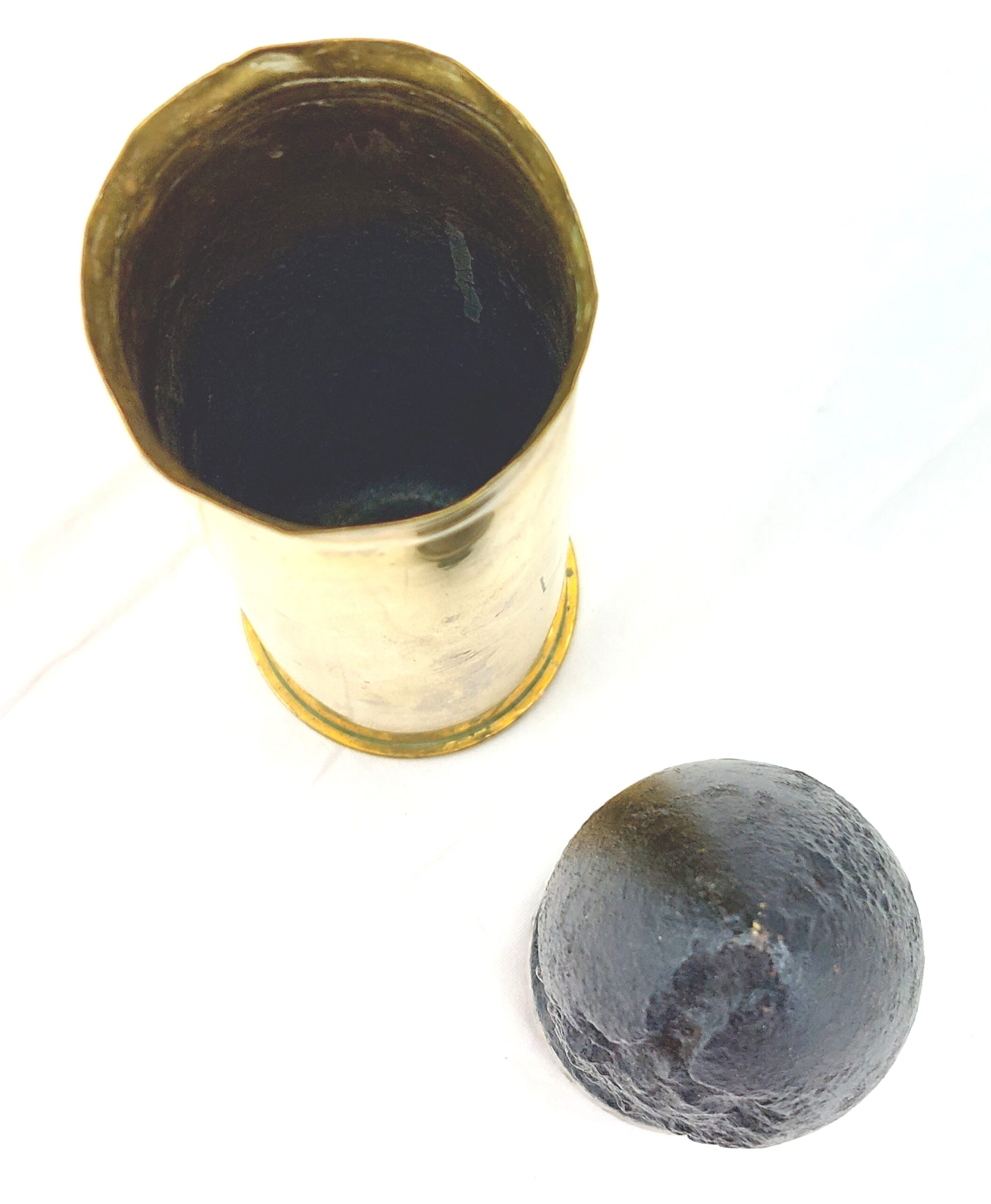 British, WW2, Naval 2 Pounder Pom Pom Round, 2PR No1 Mk II ECC, Dated 1942, Inert - Image 5