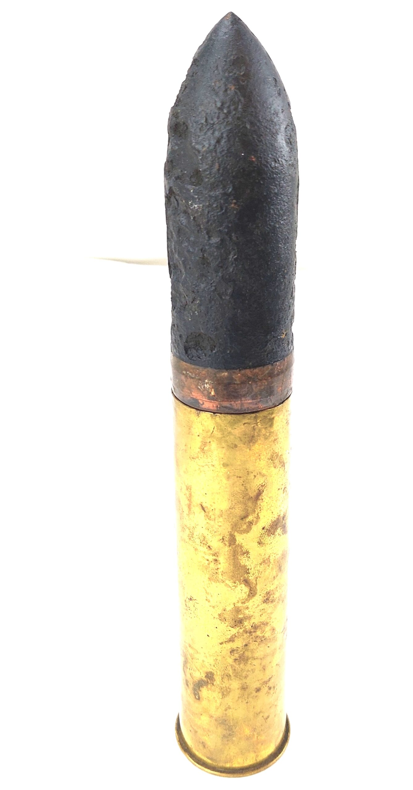 British, WW2, Naval 2 Pounder Pom Pom Round, 2PR No1 Mk II K, Dated 1939, Inert