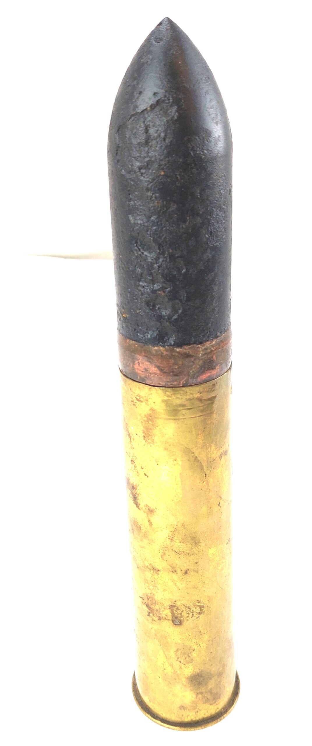 British, WW2, Naval 2 Pounder Pom Pom Round, 2PR No1 Mk II K, Dated 1939, Inert - Image 2