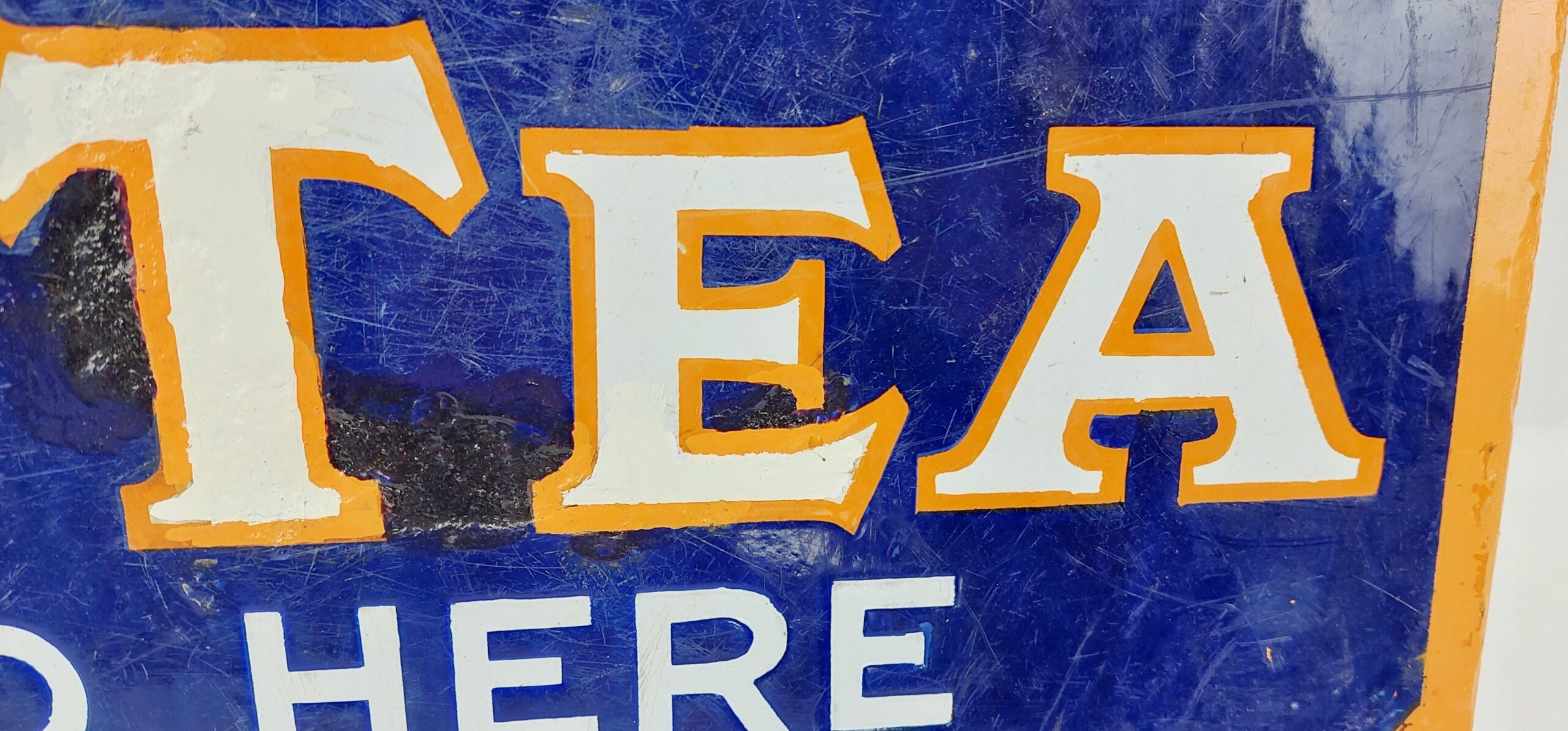 Double-Sided Enamel Advertising Sign For Lyons Tea - Image 3