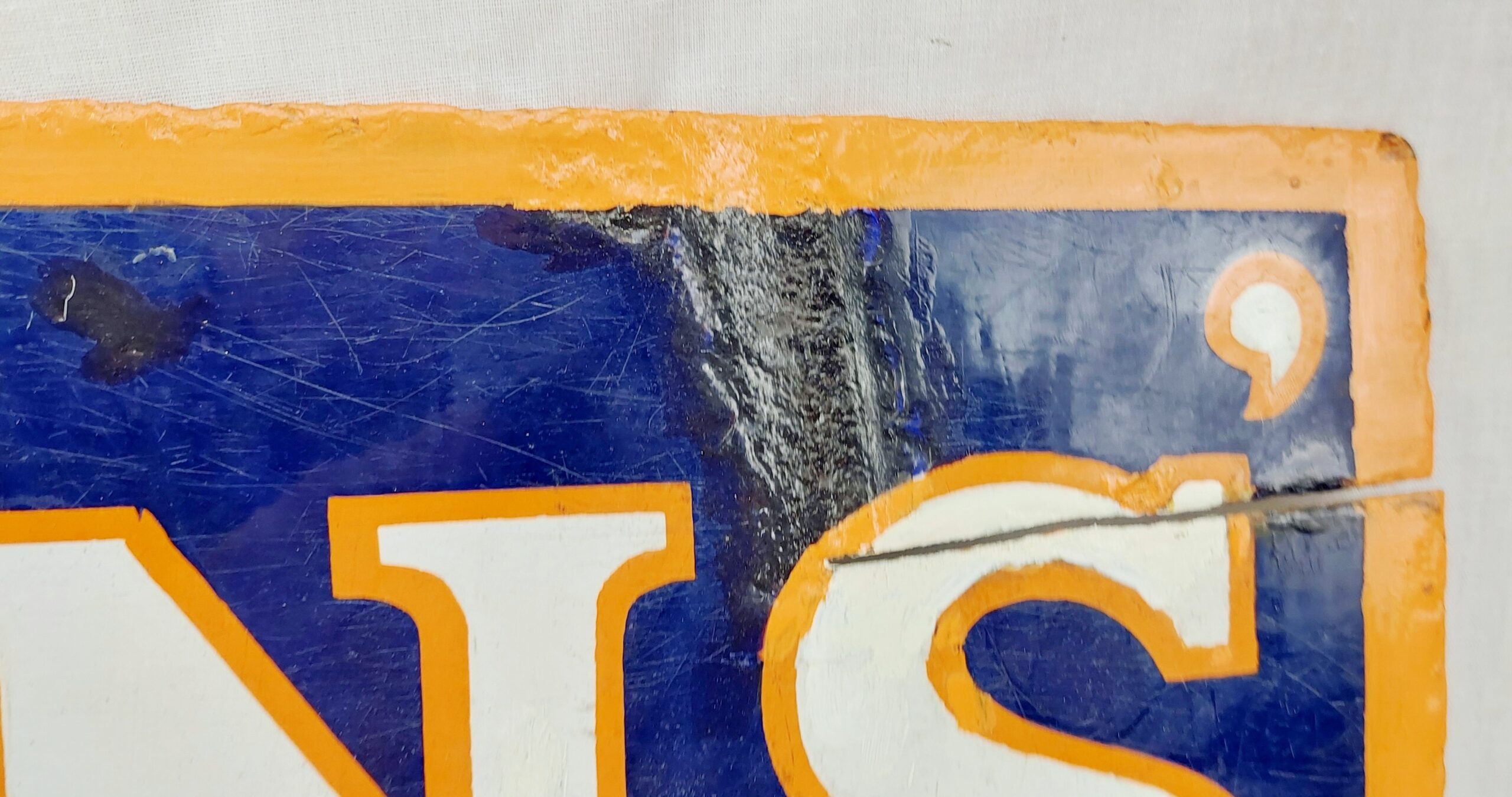 Double-Sided Enamel Advertising Sign For Lyons Tea - Image 9