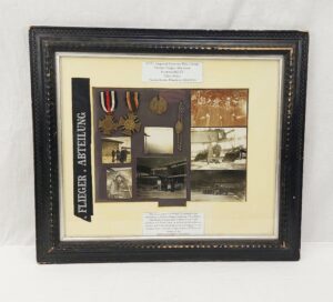 Framed WW1 Imperial German Naval Aviation Display To Known Pilot Inc. Medals