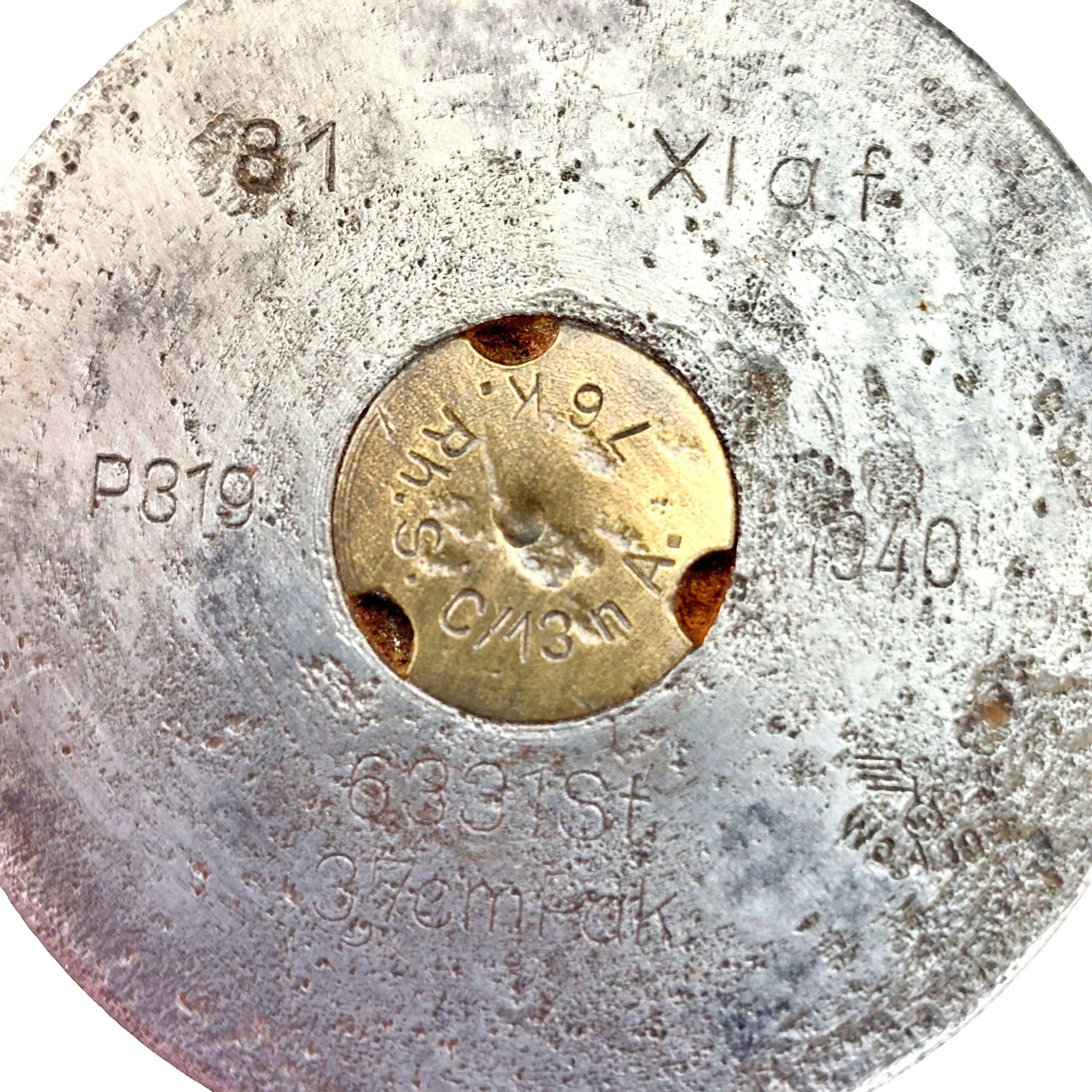 German, WW2, 37mm PAK 36 Round, XLAF 6331 ST, Dated 1940, Inert - Image 12