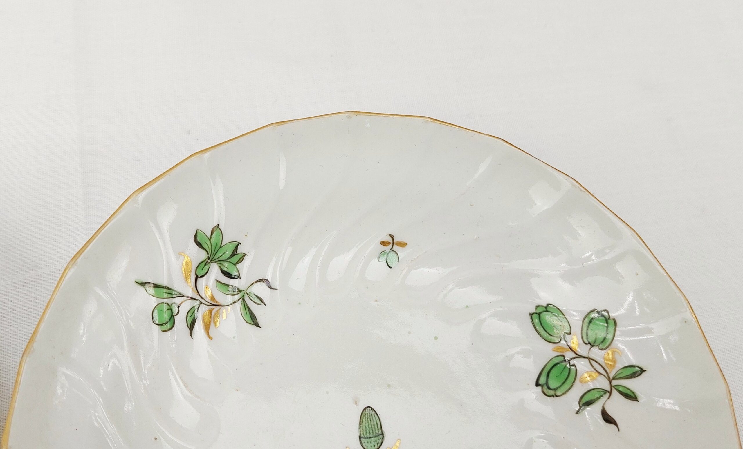 Pair of Worcester Spiral Fluted Cups & Saucers c1785 - Image 10