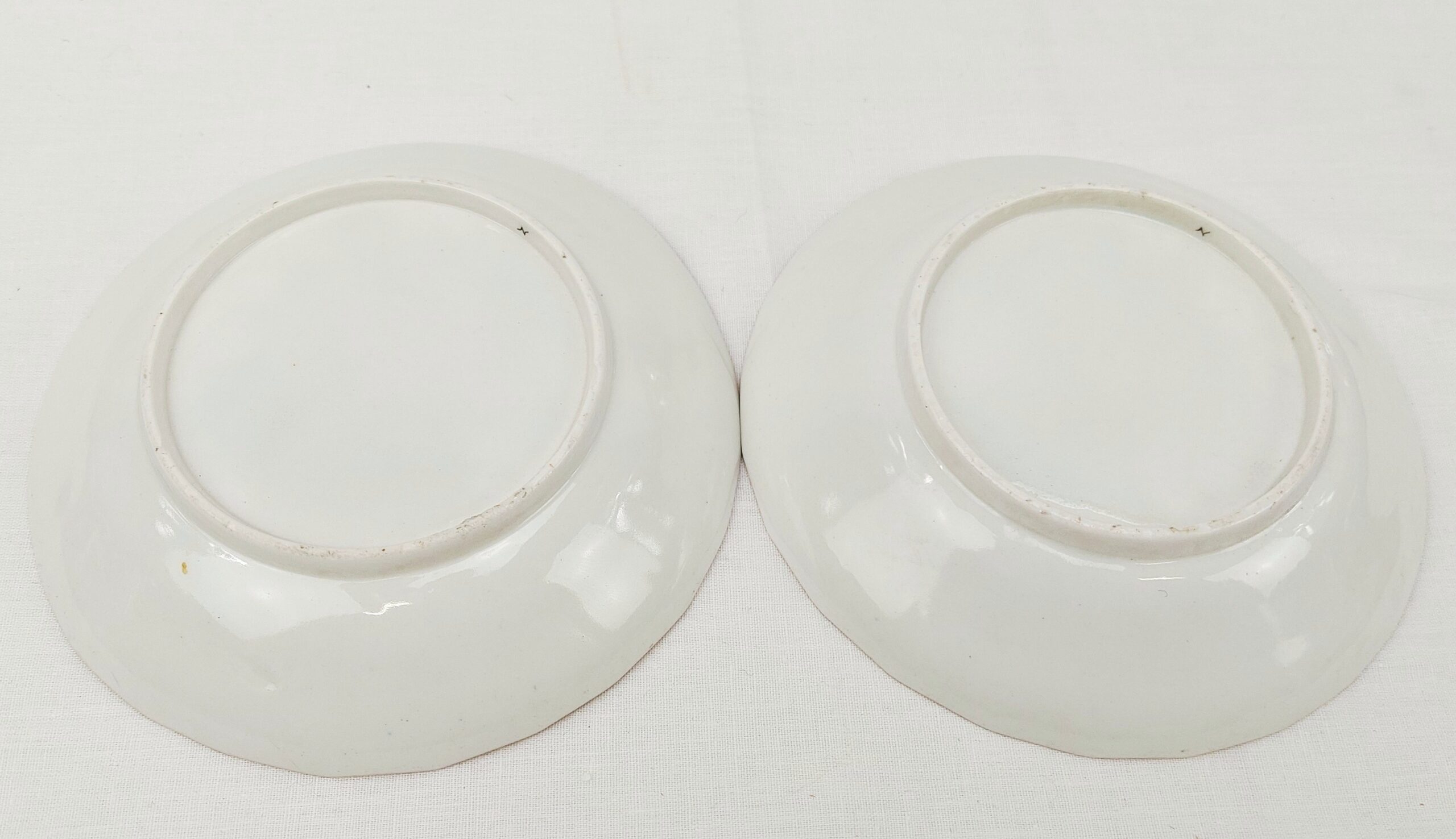 Pair of Worcester Spiral Fluted Cups & Saucers c1785 - Image 11