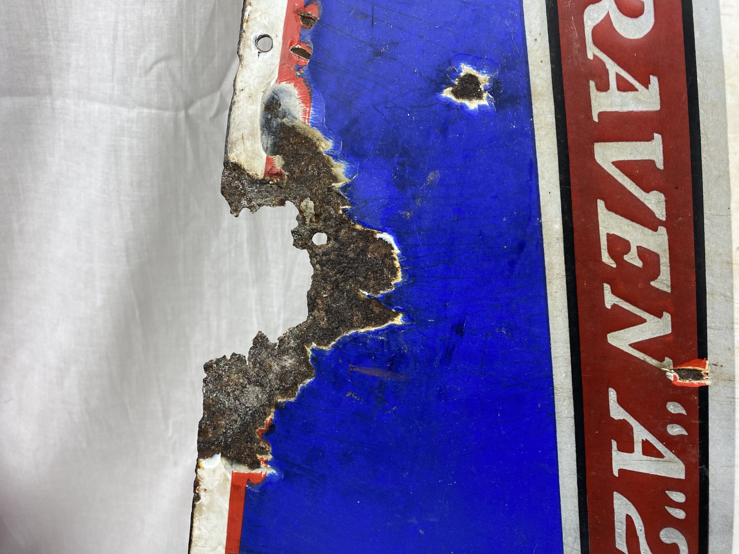 Original Vintage Craven A Cigarettes Advertising Enamel Sign - Image 6