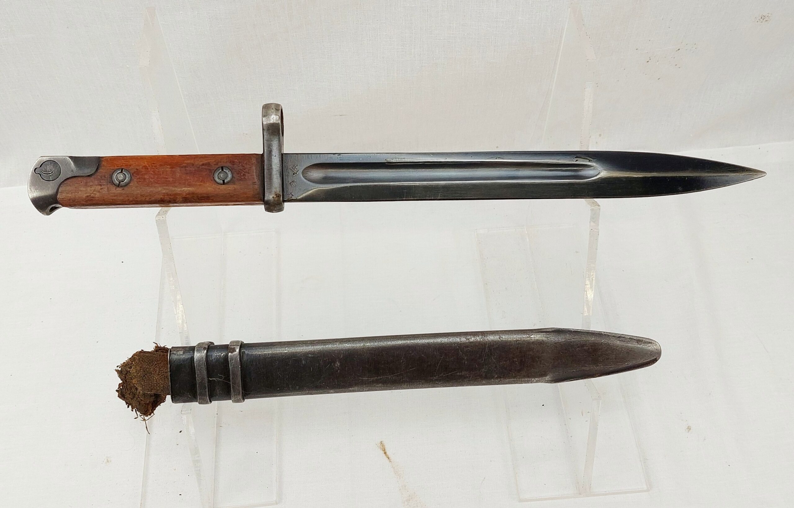 Rare Soviet 2nd Type SVT 39/40 Tokarev Bayonet And Scabbard #1