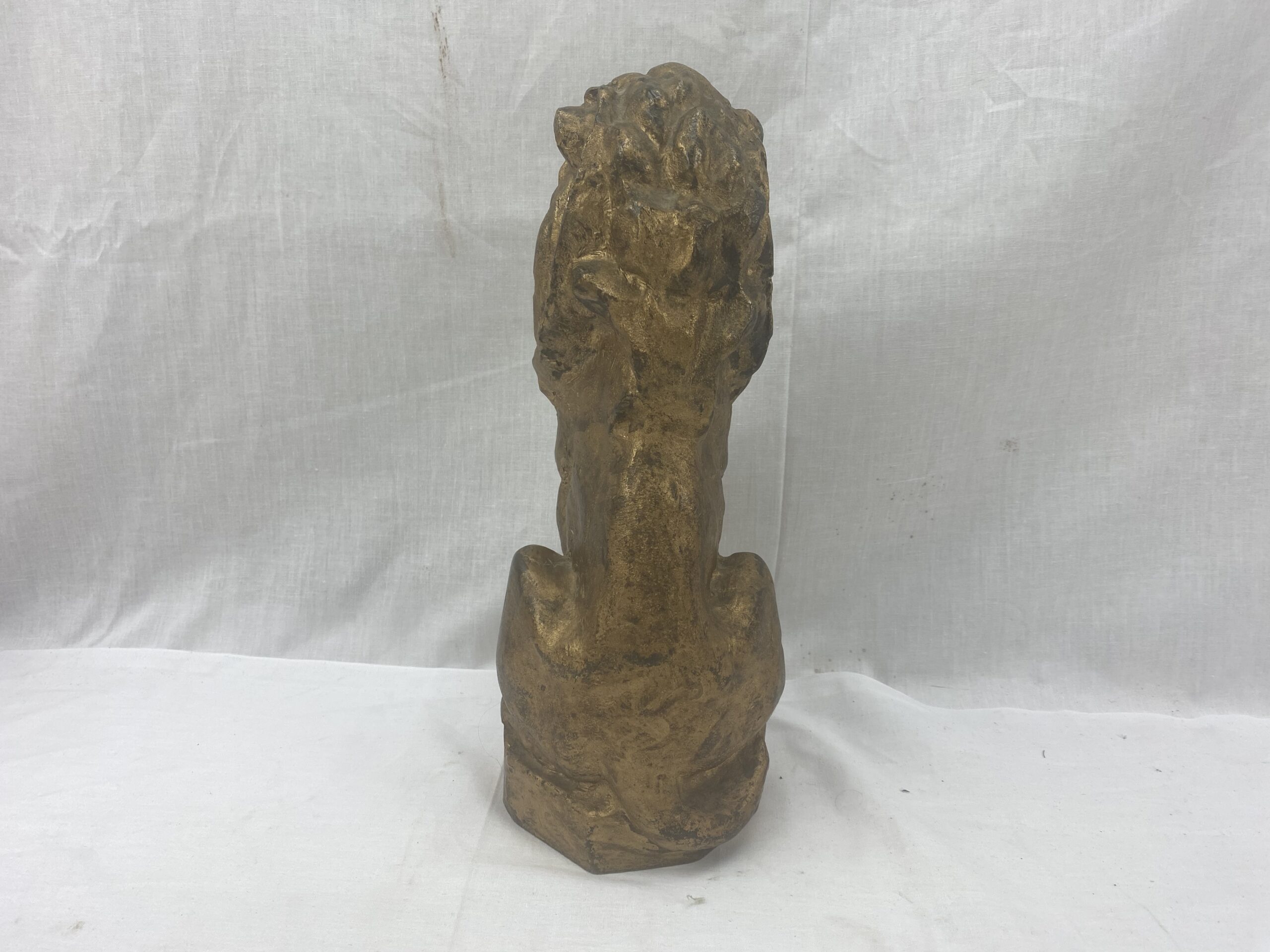 Royal Navy Bronze Sculpture 'Royalty Present' Lion Jackstaff - Image 7