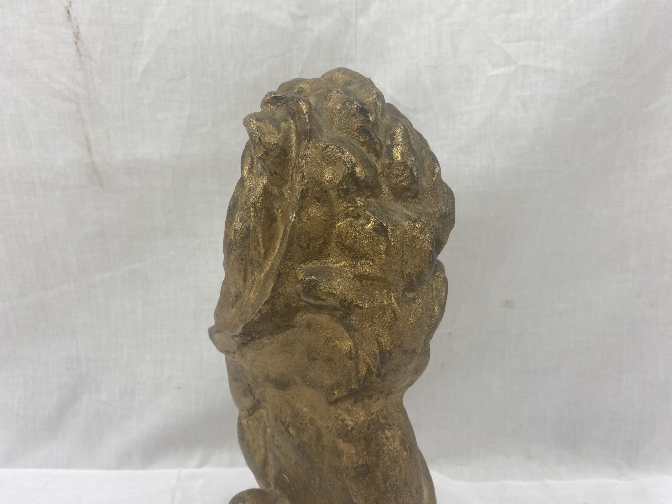 Royal Navy Bronze Sculpture 'Royalty Present' Lion Jackstaff - Image 9