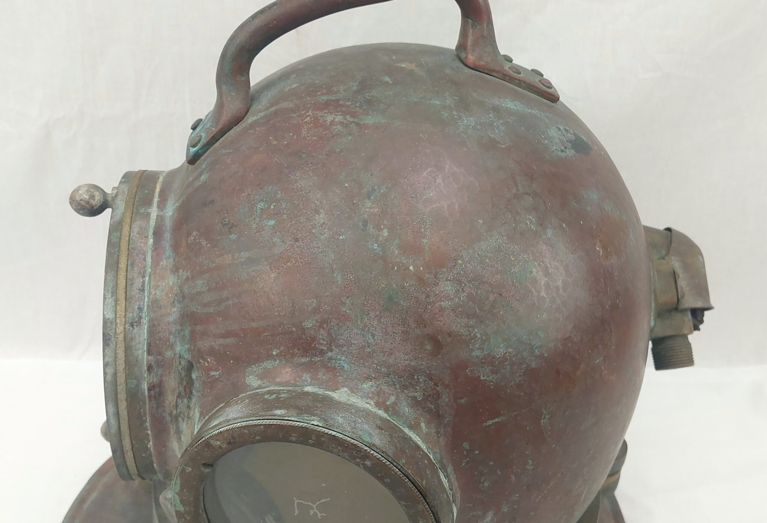 Russian 1974 Copper 3 Bolt Diving Helmet - Image 6