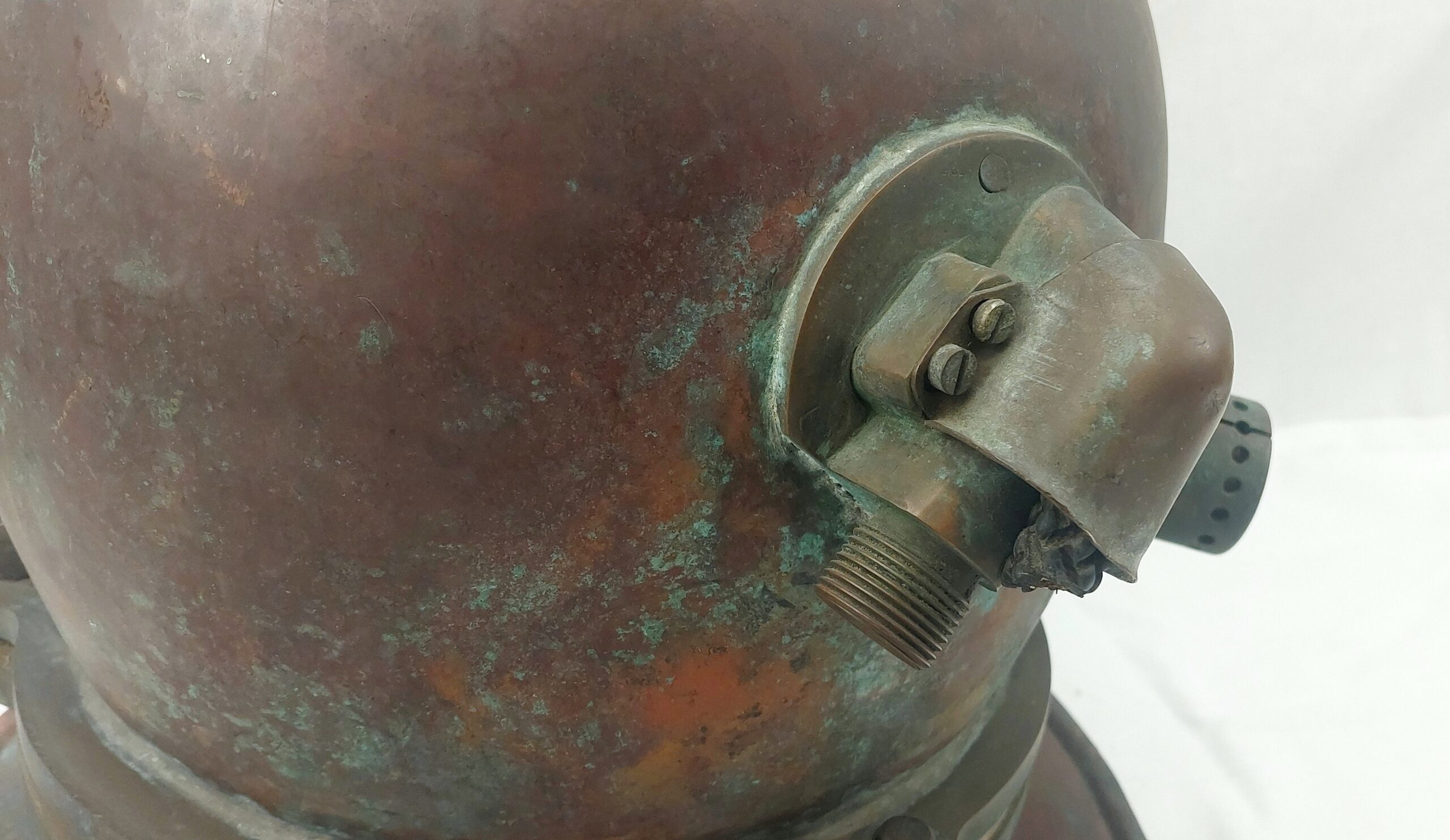 Russian 1974 Copper 3 Bolt Diving Helmet - Image 12