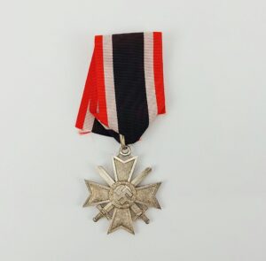 Silver WW2 German Knights Cross Of The Merit Cross With Swords