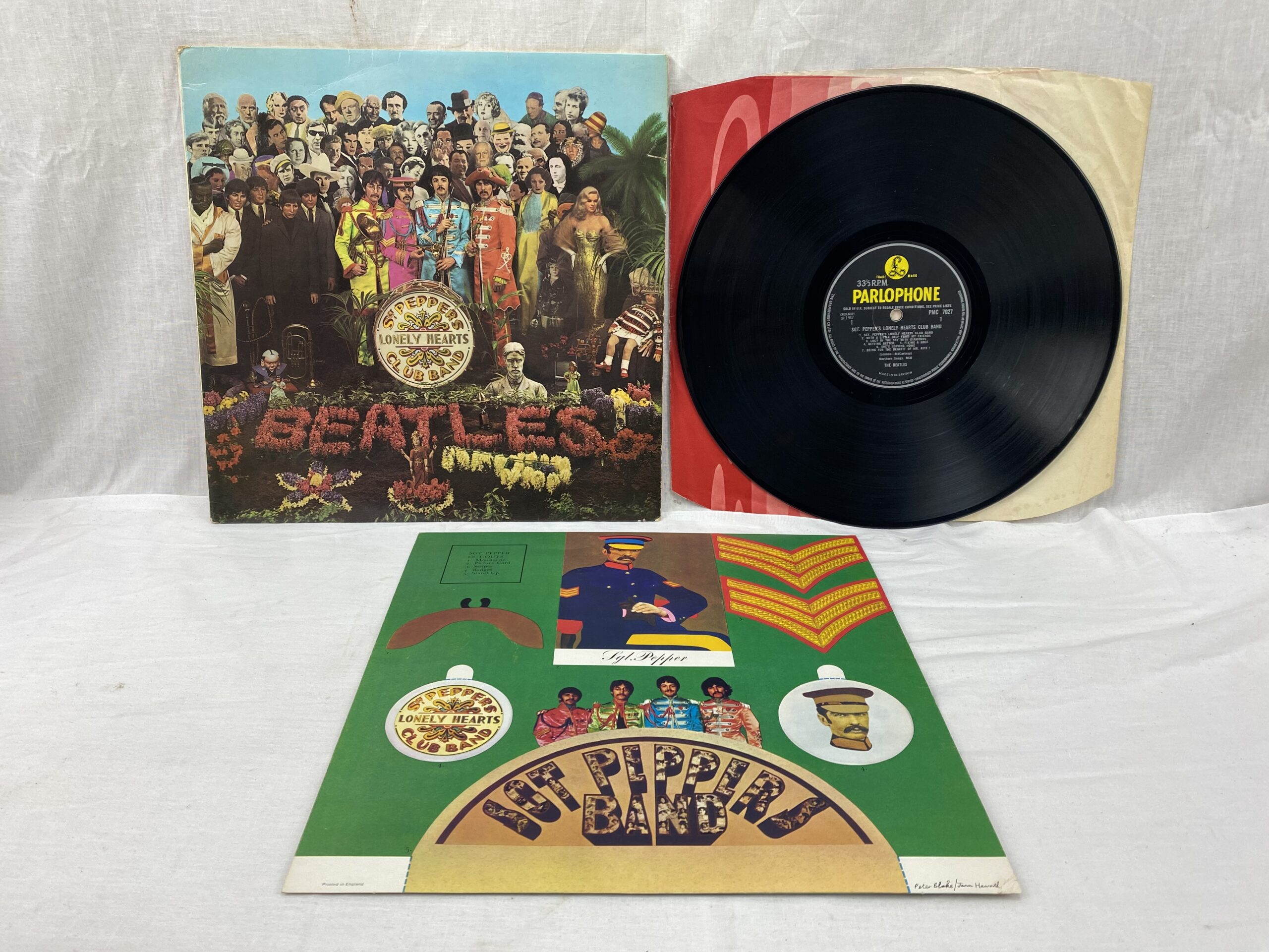 The Beatles Sgt. Peppers Lonely Hearts Club Band UK 1st Press Vinyl LP VG+/Ex+