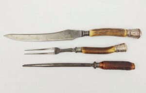 Victorian Silver Mounted Carving Set