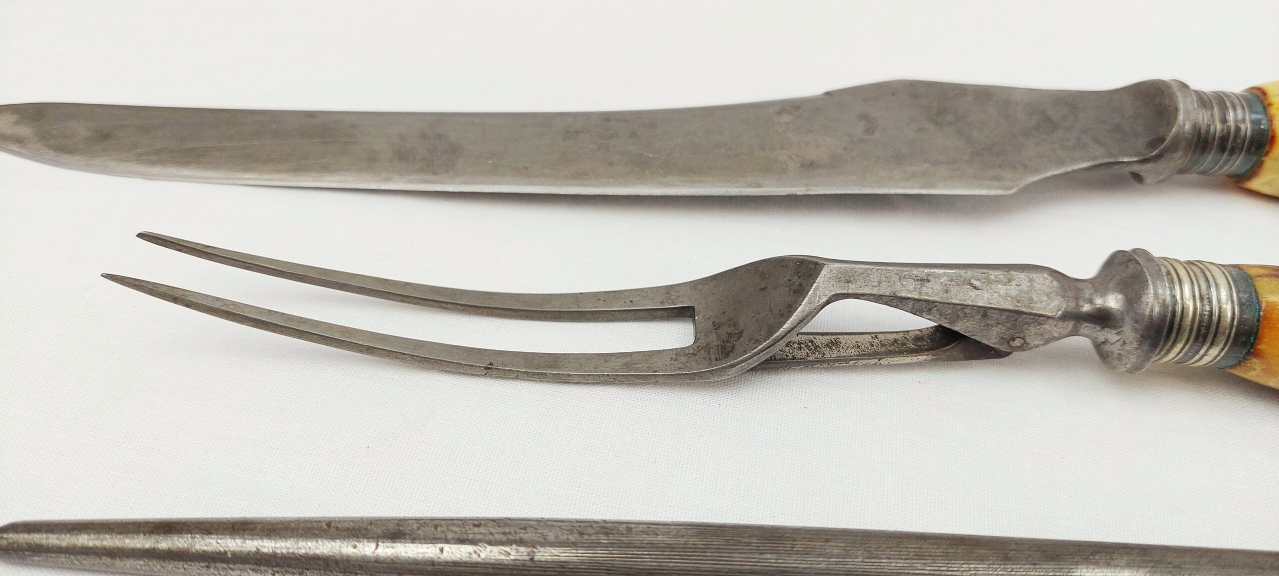 Victorian Silver Mounted Carving Set - Image 7
