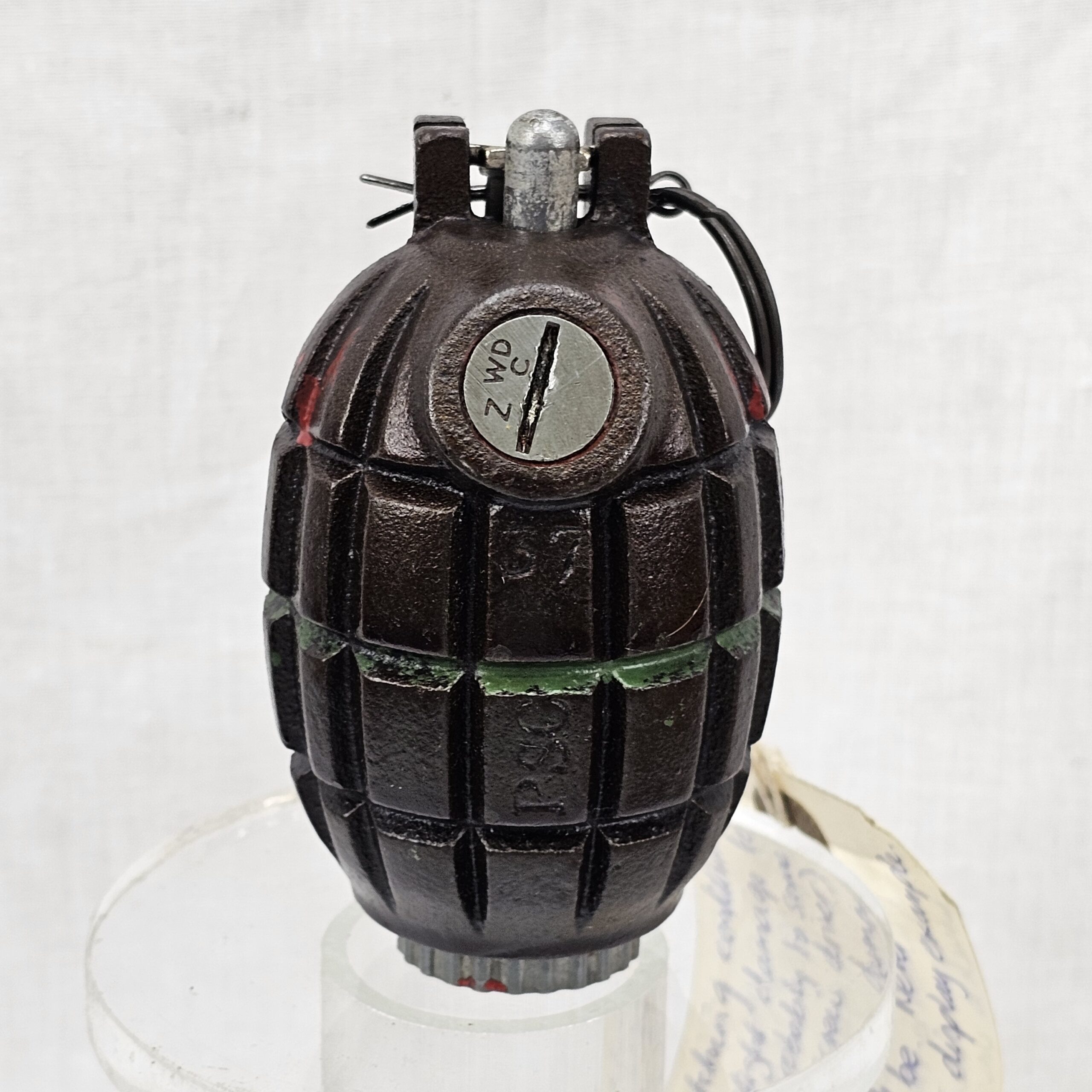 WW2 1940 Inert No. 36 MK1 British Mills Bomb by Parkinson Stone Company - Image 5