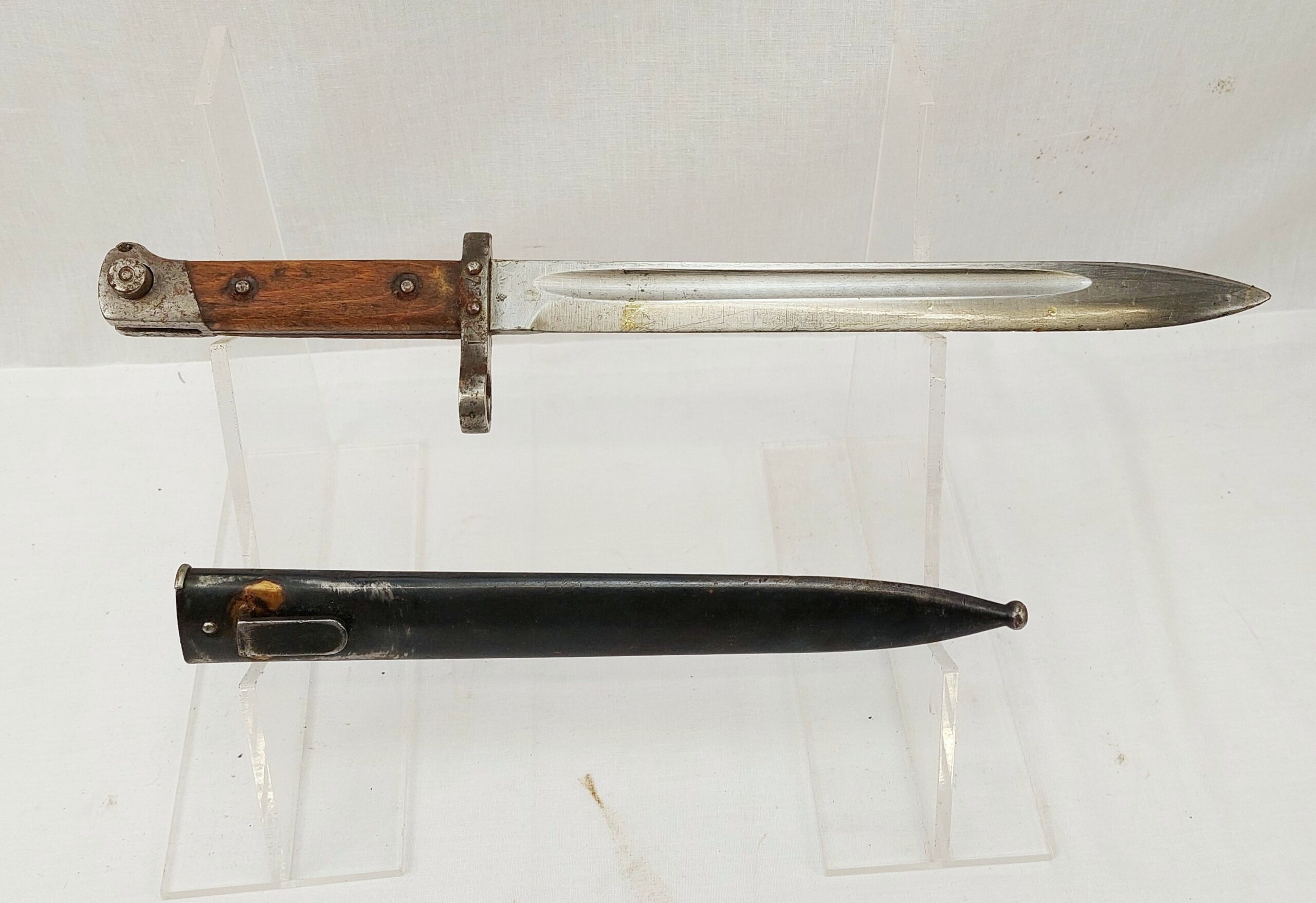 WW2 Austrian Mannlicher Model 1895 Bayonet And Scabbard