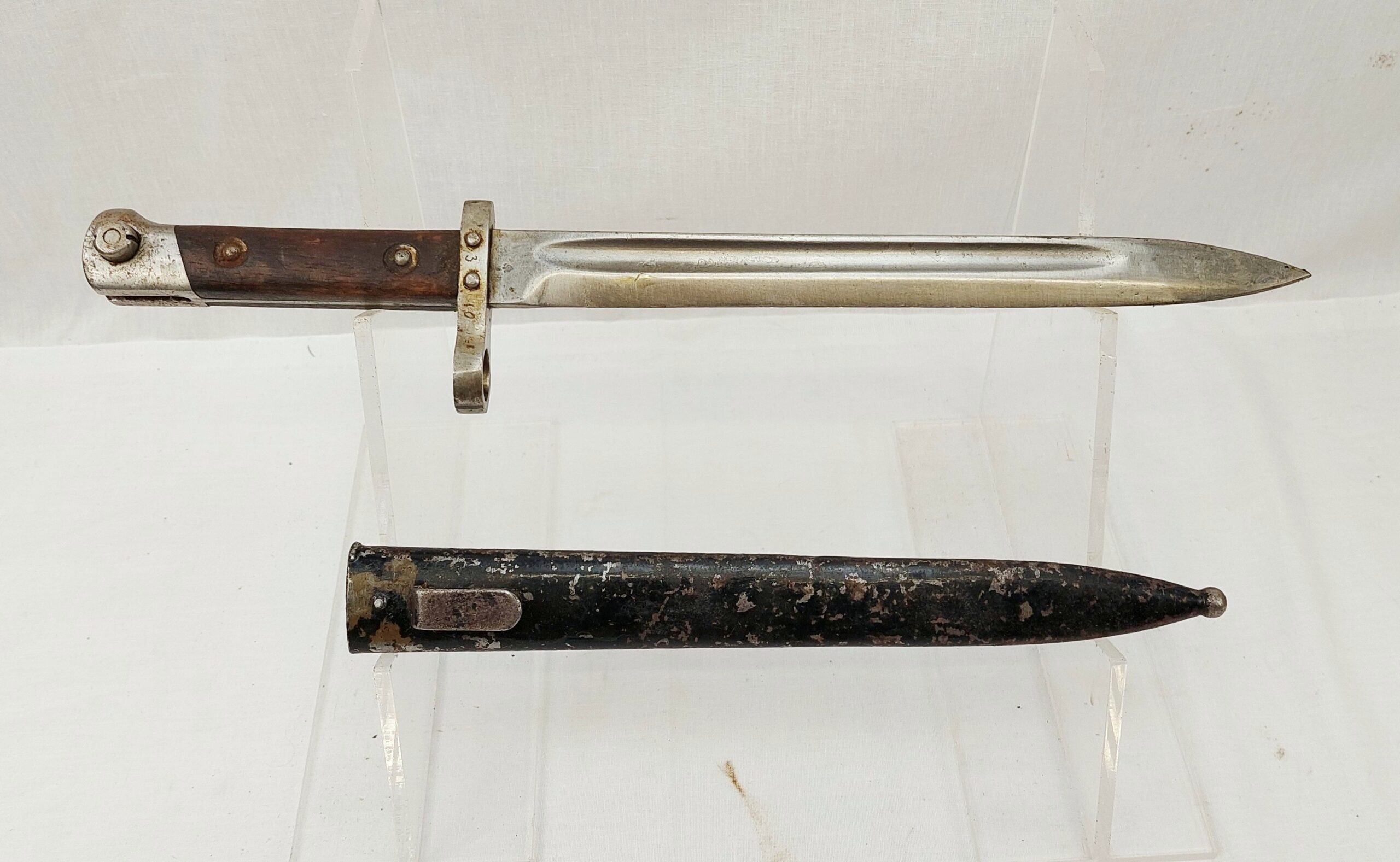 WW2 Austrian Mannlicher Model 1895 Bayonet And Scabbard #2