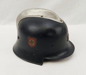 WW2 German 3rd Pattern Firemans Helmet From Hamburg