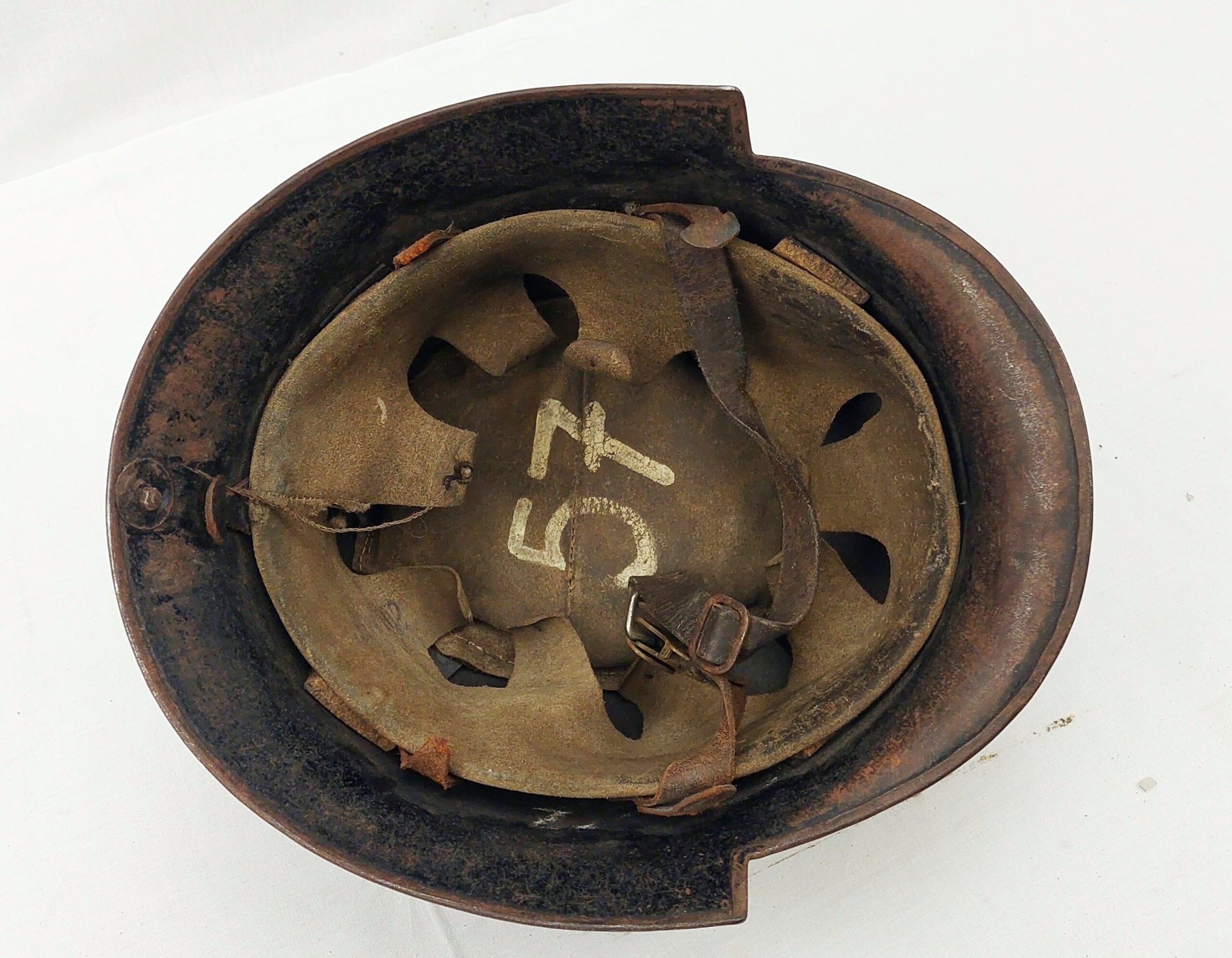 WW2 German 3rd Pattern Firemans Helmet From Hamburg - Image 6