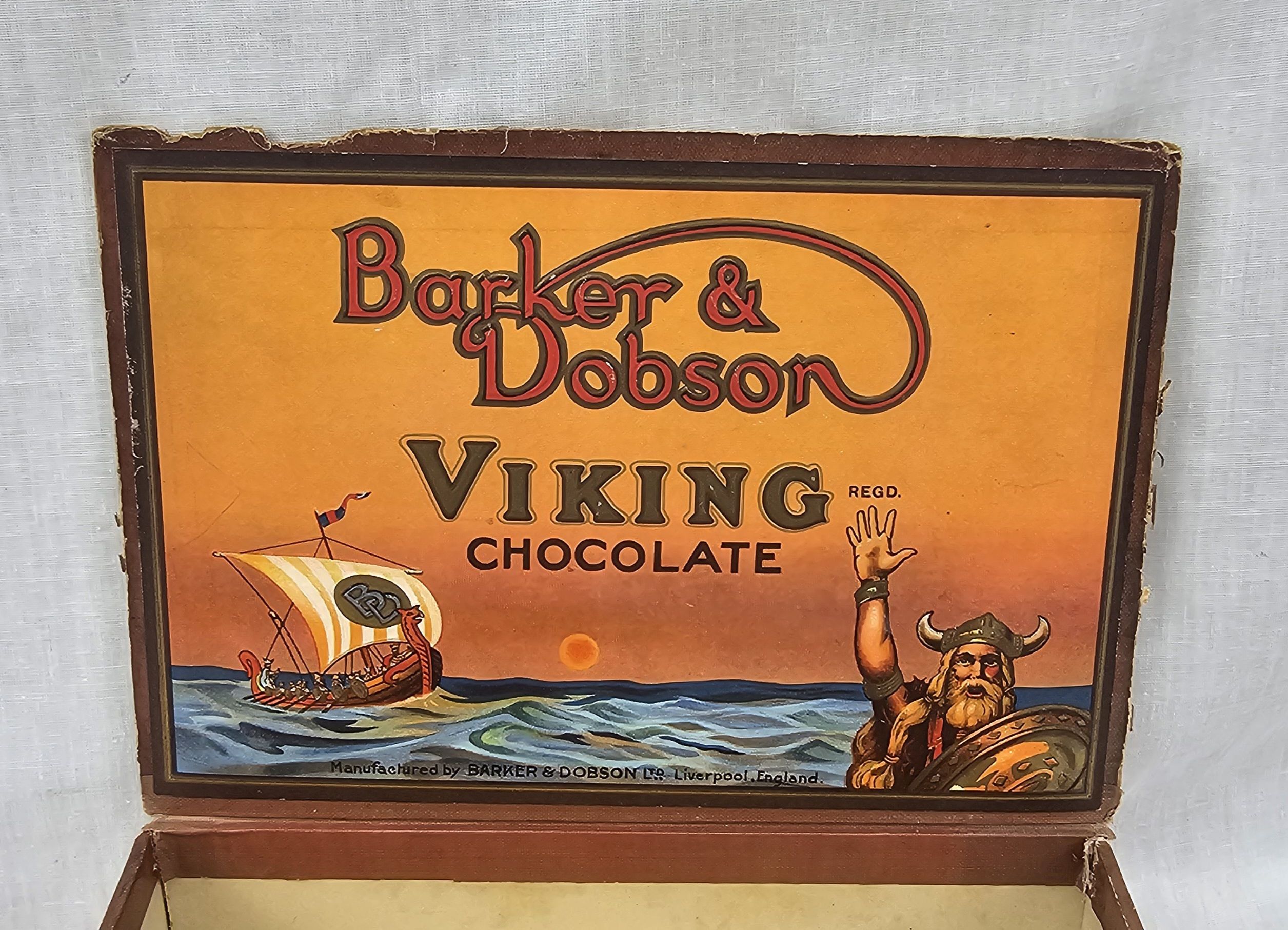 1920s Barker & Dobson Viking Chocolate Retail Box - Image 2