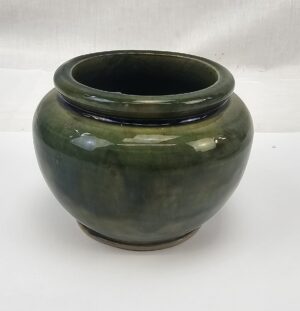 1970s Farnham Pottery Studio Green Glazed Small Pot