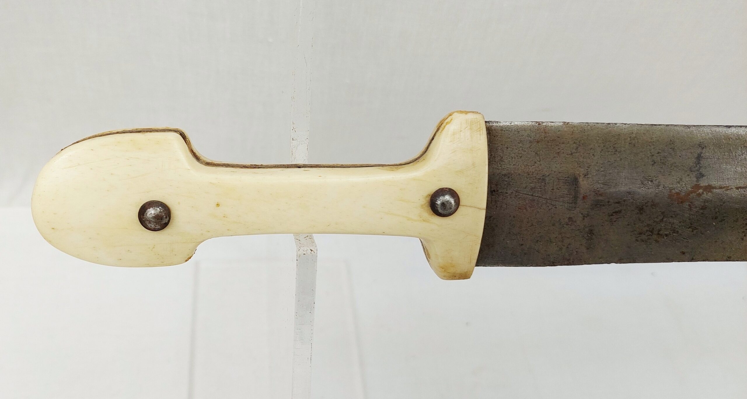 19th Century Caucasian Khanjali Dagger With Bone Grip And Scabbard - Image 7