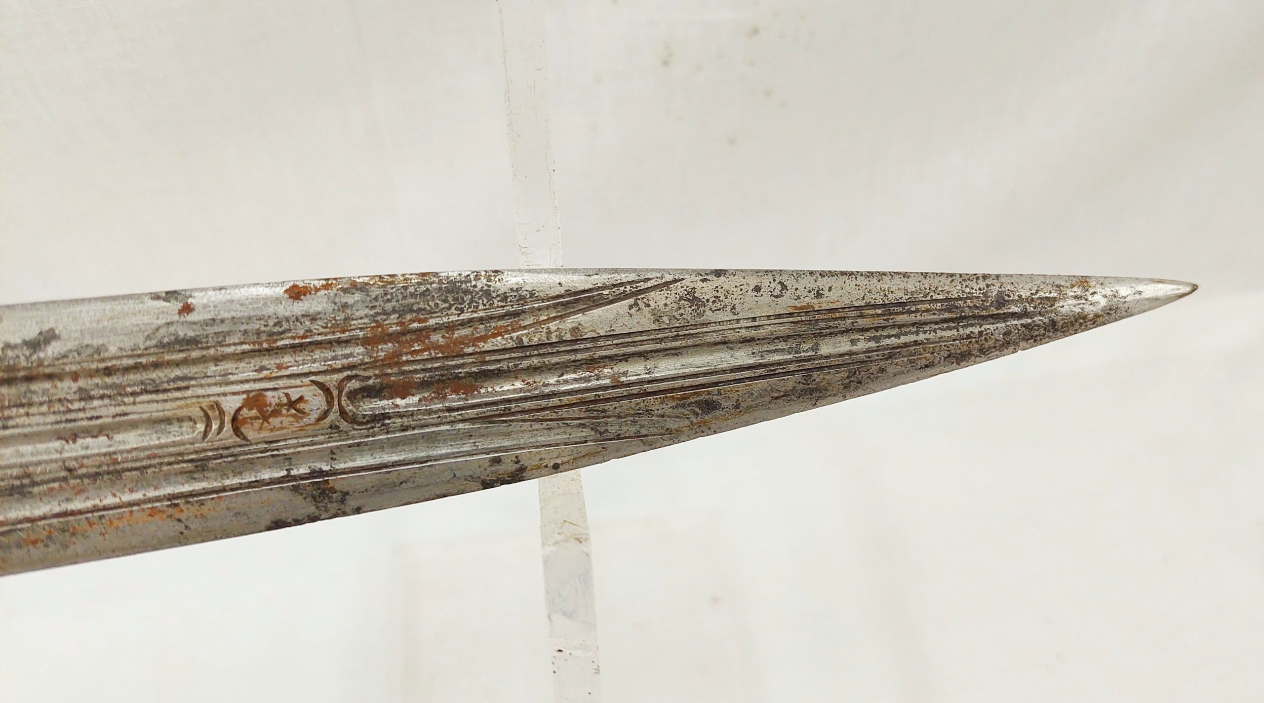 19th Century Caucasian Khanjali Dagger With Silver Grip And Scabbard - Image 10