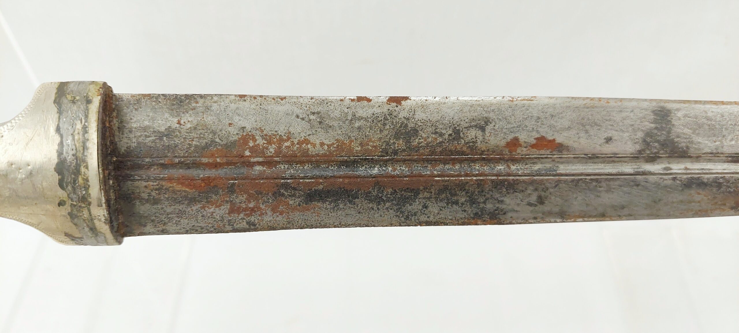 19th Century Caucasian Khanjali Dagger With Silver Grip And Scabbard - Image 7
