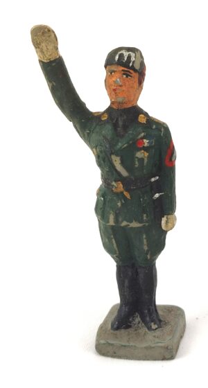 Belgian, WW2 War Toy, Benito Mussolini doing a Fascist salute, by Durso