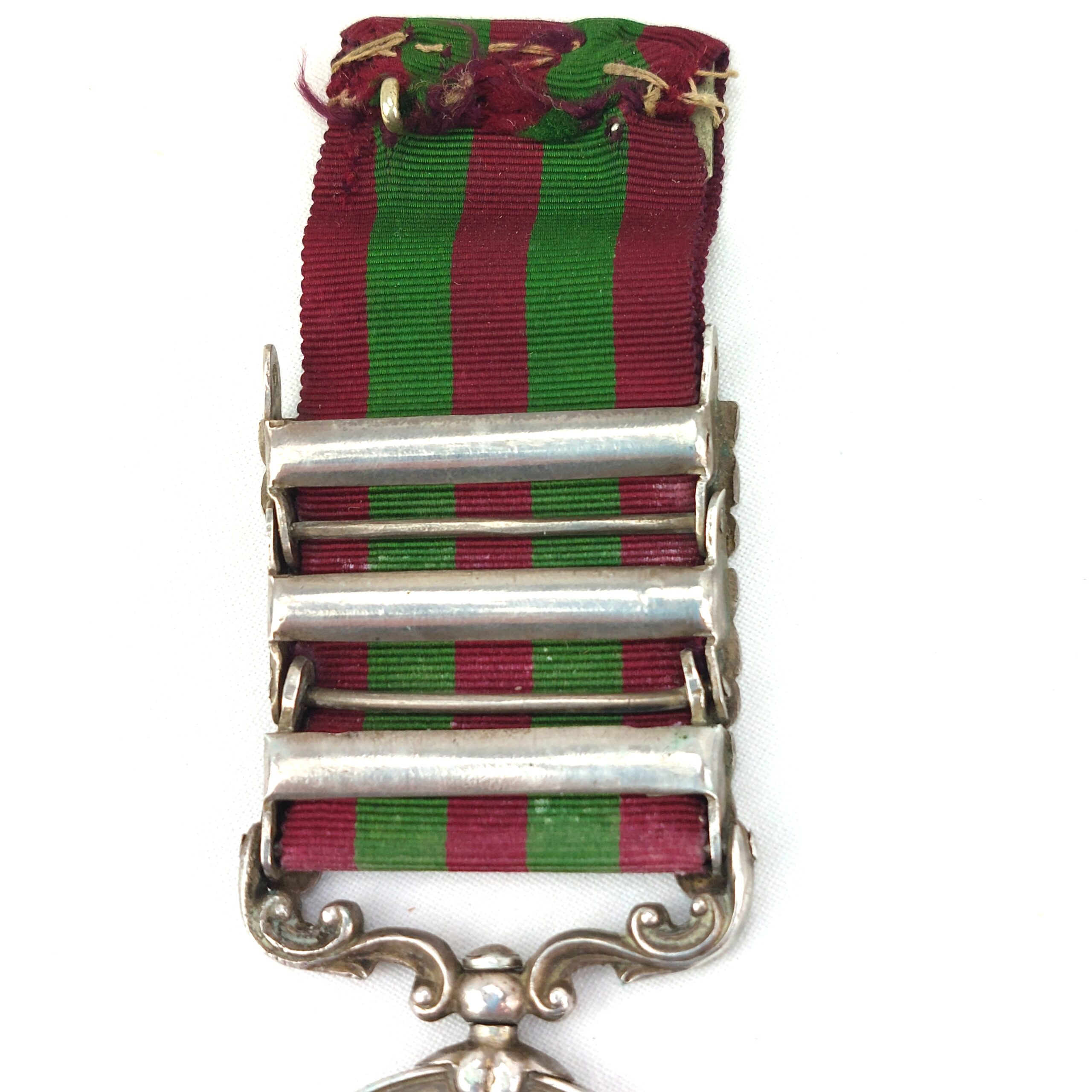 *British, 1895, Queen Victoria India Medal, with clasps: Relief of Chitral 1895, Punjab Frontier 1897-98, Tirah 1897-98, 97620 Gunner P.A. Killick No. 3 Mtn. BY. R.A. (3rd Mountain Battery)* - Image 5