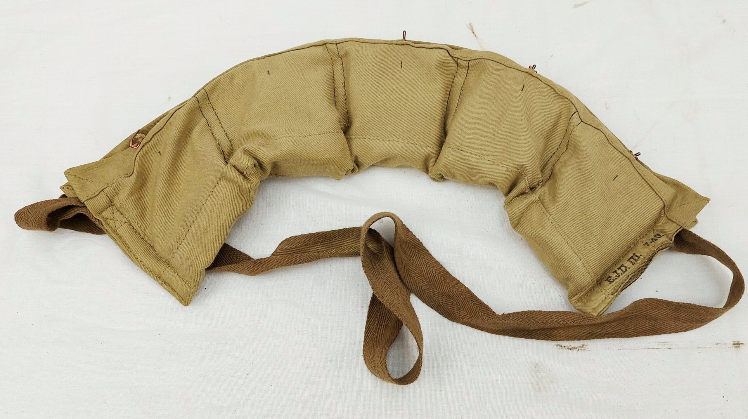 British WW2 303 Ammunition Bandolier with 34 Rounds (7 Clips, one missing a round) - Image 4