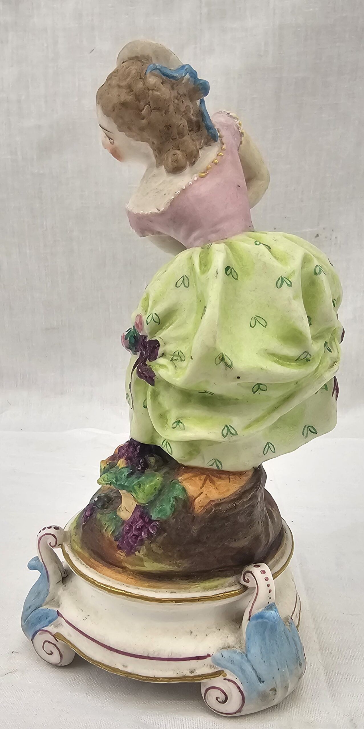 French 19th Century Bisque Porcelain Lady Figurine - Image 8