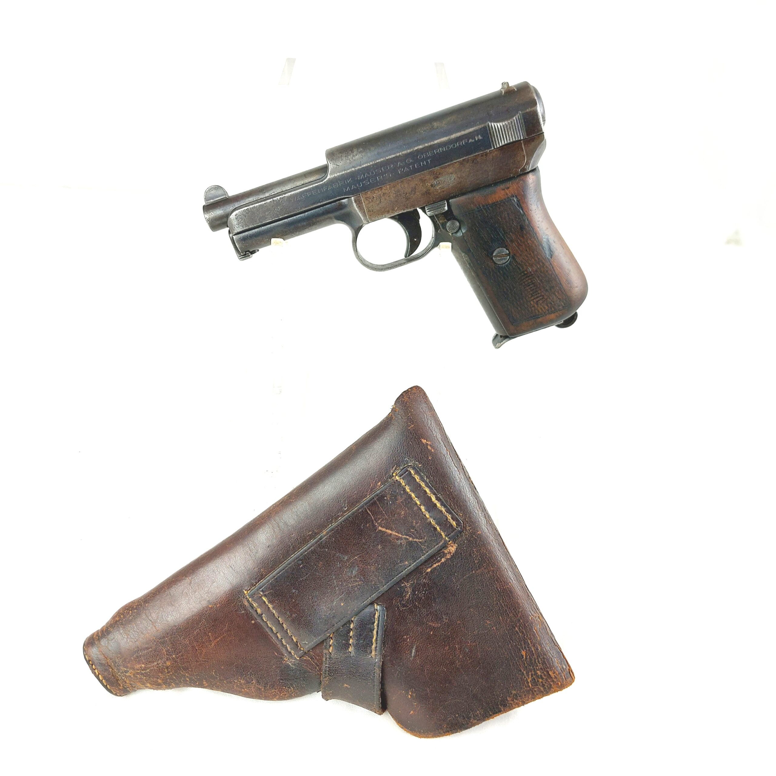 German, 1929, Mauser Model 1914 4th Variant Semi Automatic 7.65 Cal Pocket Pistol and Holster, with Shanghai Police Arsenal Number, Old Spec Deactivated - Image 2