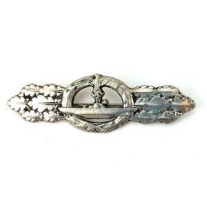 German, WW2, Kriegsmarine U-Boat (Submarine) Clasp - Silver class, Marked Entwurf Peekhaus and AUSF Schwerin, Berlin 68, Made by Schwerin & Söhne