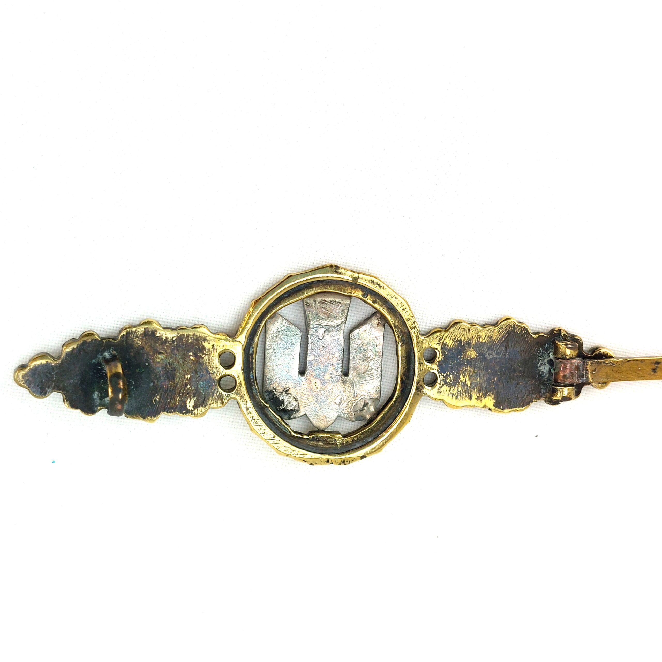 German, WW2, Luftwaffe Bomber Clasp - Gold Class (Gilt & White Metal) - Image 4