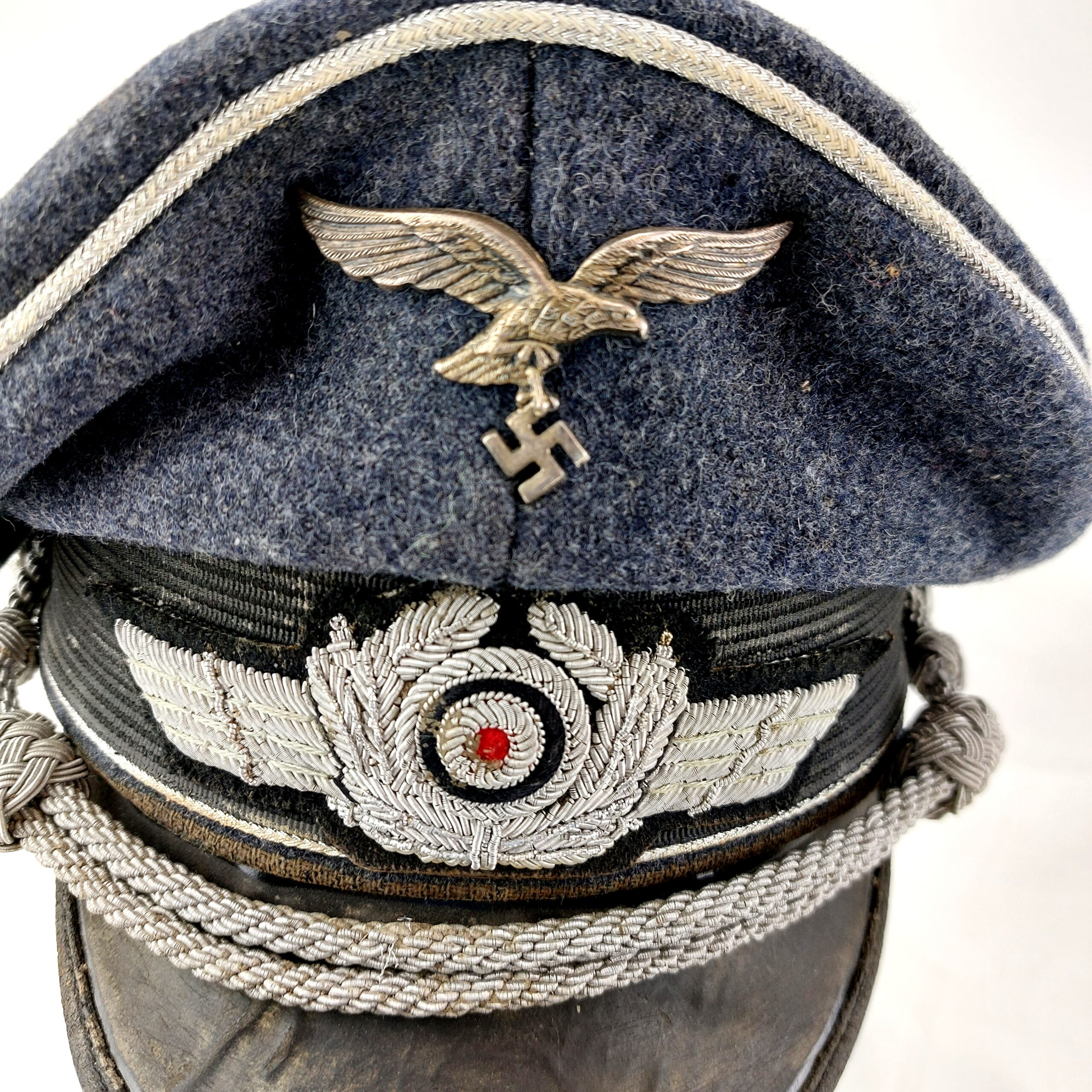German, WW2, Luftwaffe Crusher Cap, Repro - Image 2