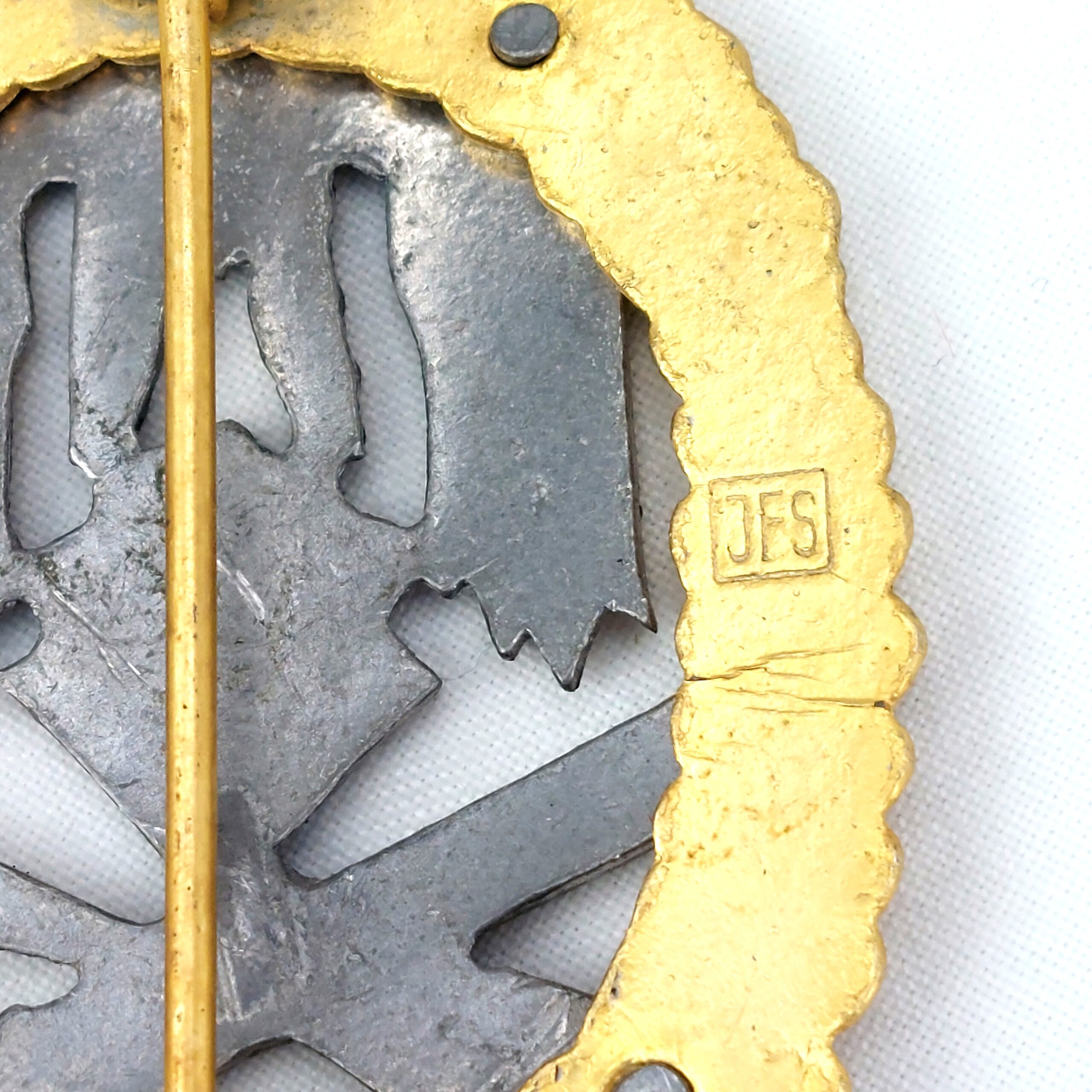 Replica German, WW2, Numbered General Assault Badge - 100, by JFS - Josef Feix & Söhne, in Gablonz - Image 3