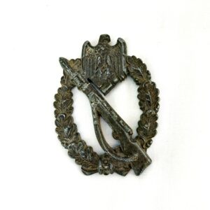 German, WW2, Silver Class Infantry Assault Badge - 'Infanterie Sturmabzeichen in Silber', by Sohni Heubach & Co - S.H.u.Co. 44