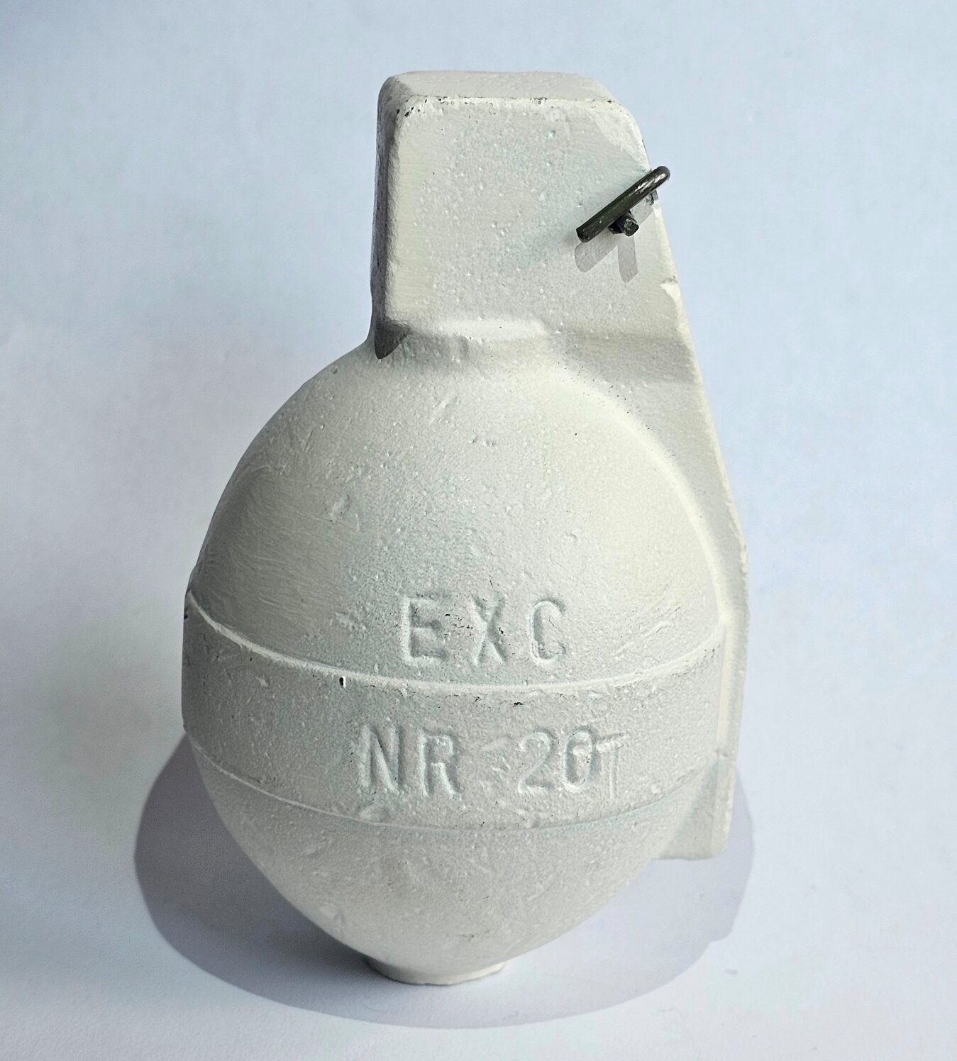Inert Dutch EMC-NR-20 Solid Aluminum Cast Drill Grenade Model 1985 - Image 5