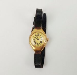 Ladies 14ct Gold Manual Wind Wristwatch c1900